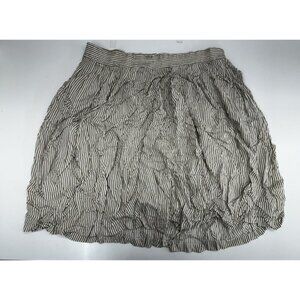 Maggie Lawrence Collection Womens Skirt Size 18-20 Tan White Stripe